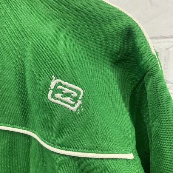 Vintage Billabong Mens Sz M Track Jacket Green Full Zip With Pockets - Picture 7 of 12